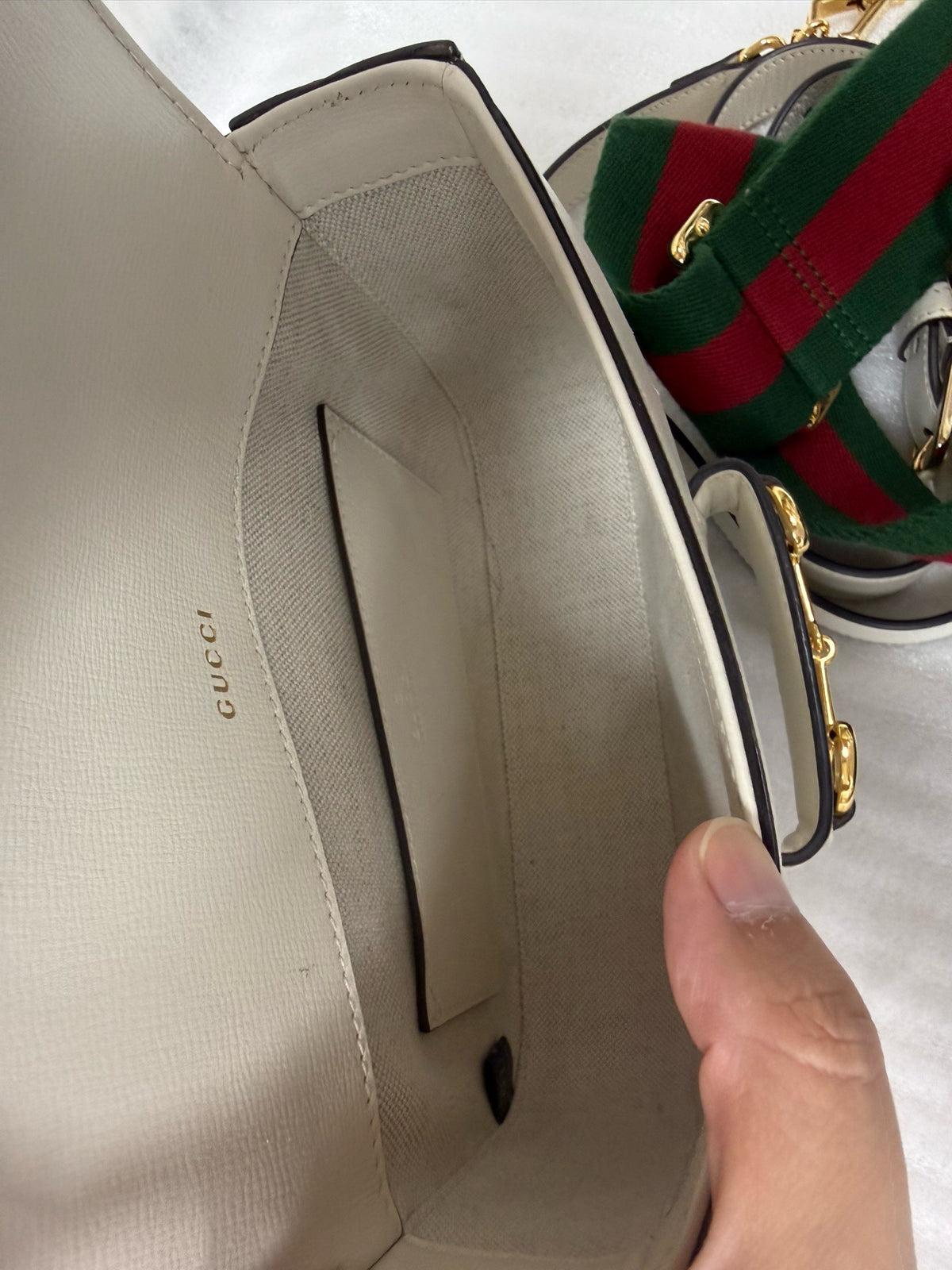 Gucci - Horsebit 1955 - Leather - White - (small)