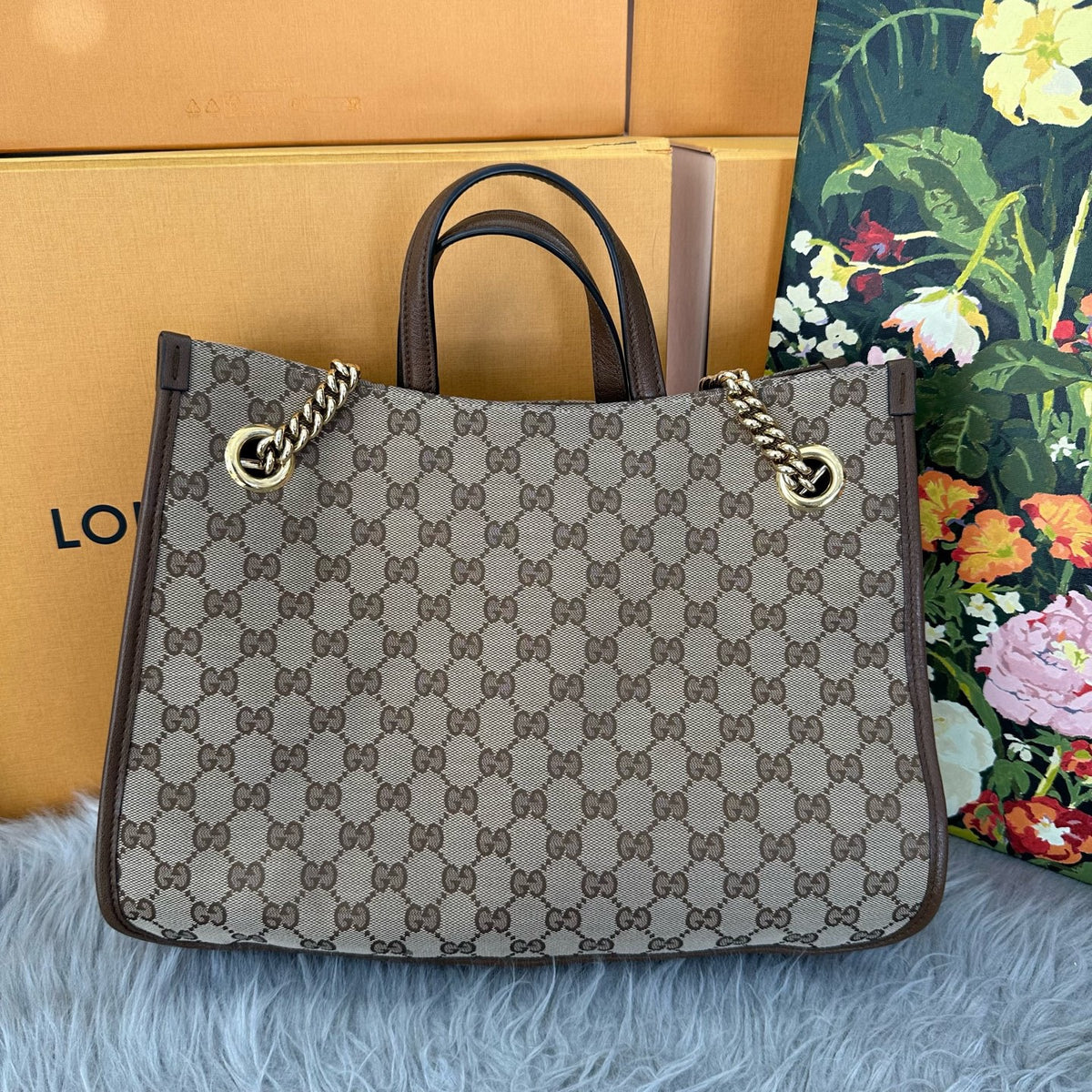Gucci - Horsebit 1955 Medium - Cloth - Beige - (medium)