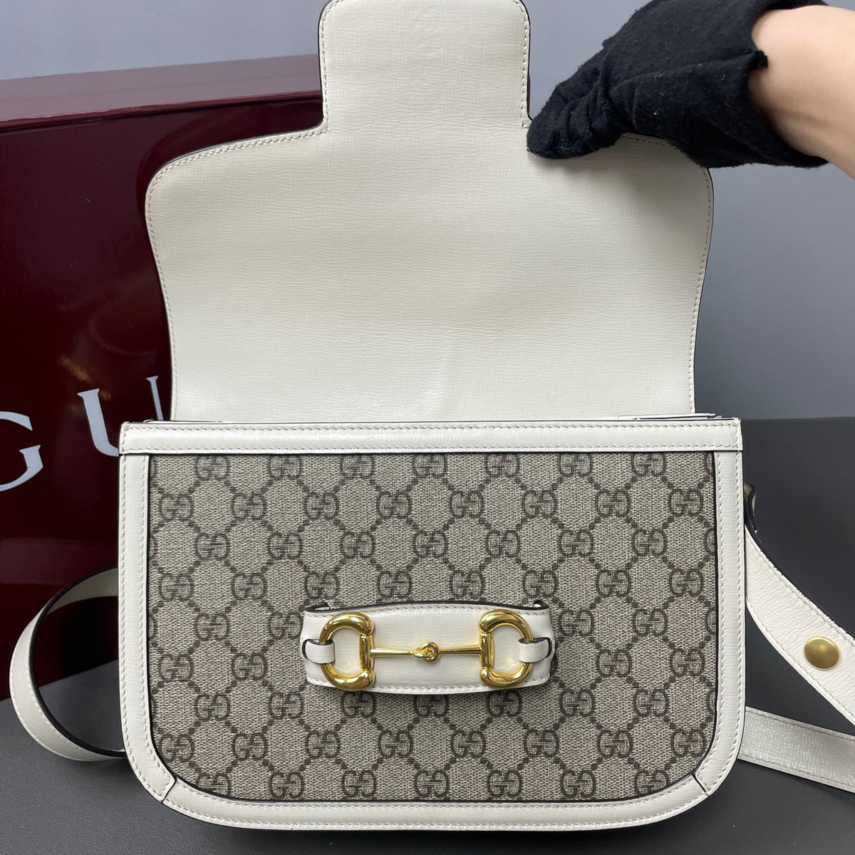 Gucci - Horsebit 1955 Medium - Cloth - Beige - (medium)