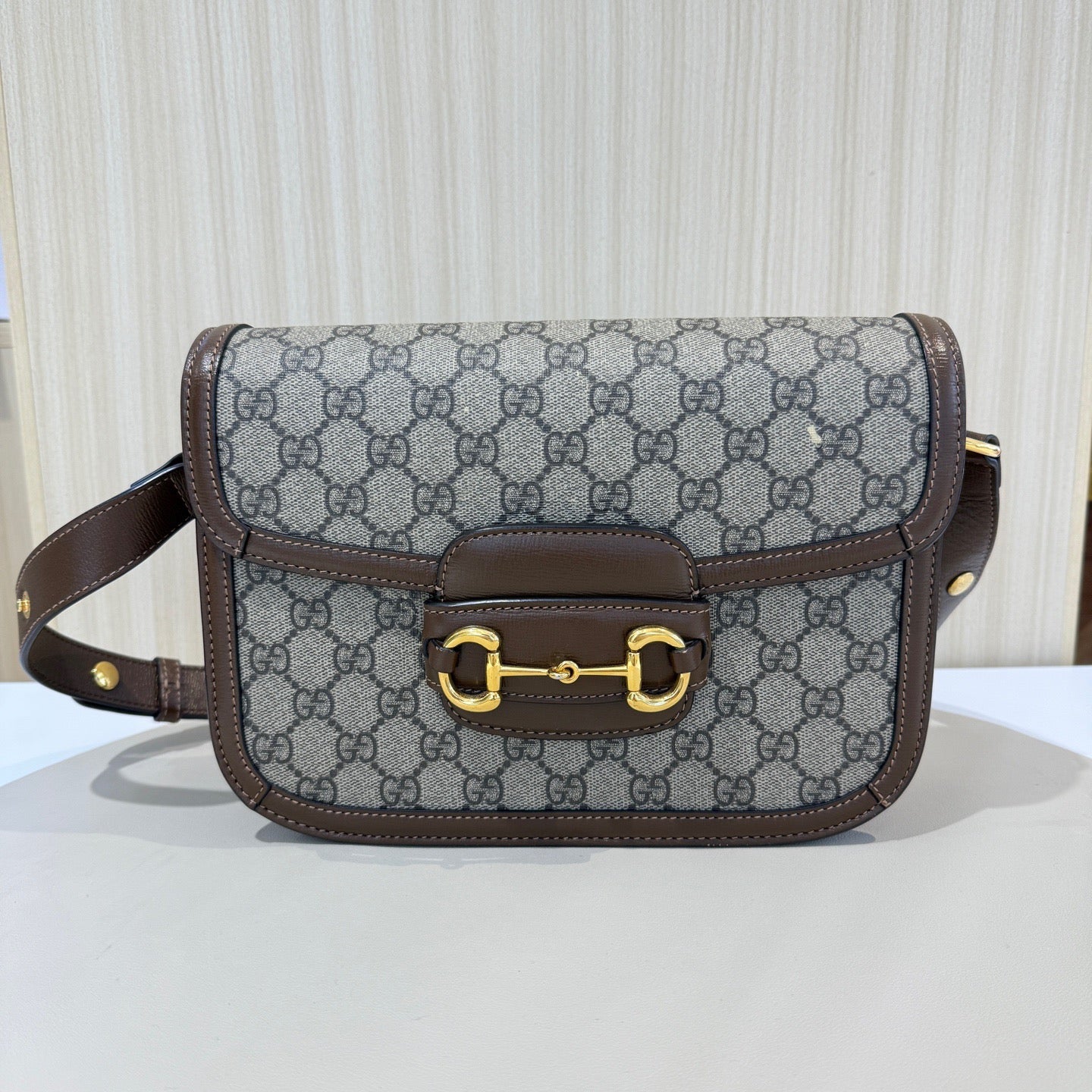 Gucci - Horsebit 1955 Medium Saddle Bag - Leather - Brown - (medium)