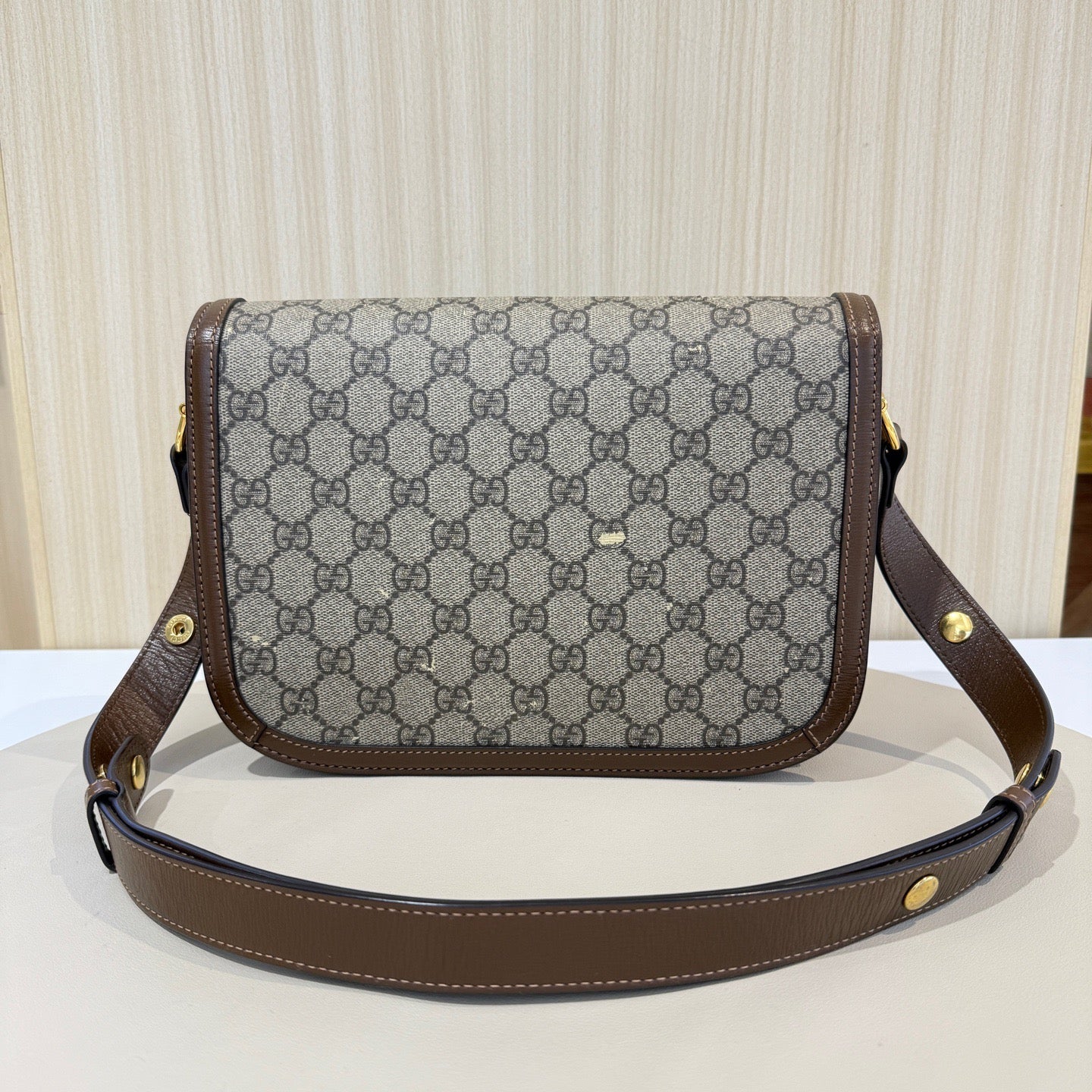 Gucci - Horsebit 1955 Medium Saddle Bag - Leather - Brown - (medium)