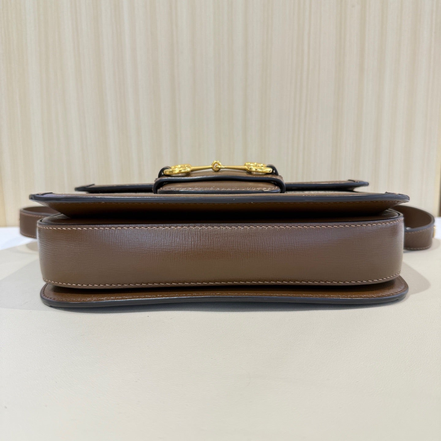 Gucci - Horsebit 1955 Medium Saddle Bag - Leather - Brown - (medium)