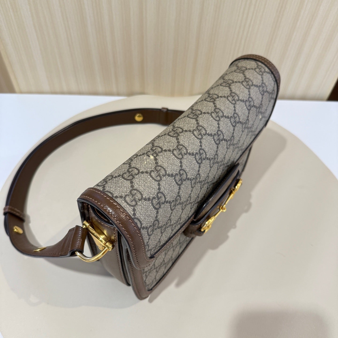 Gucci - Horsebit 1955 Medium Saddle Bag - Leather - Brown - (medium)