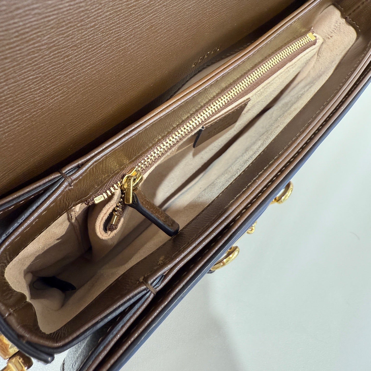 Gucci - Horsebit 1955 Medium Saddle Bag - Leather - Brown - (medium)