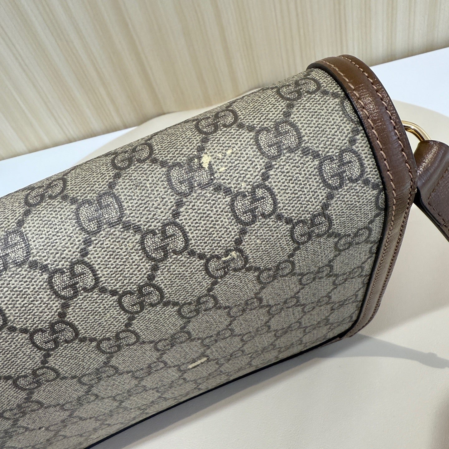 Gucci - Horsebit 1955 Medium Saddle Bag - Leather - Brown - (medium)