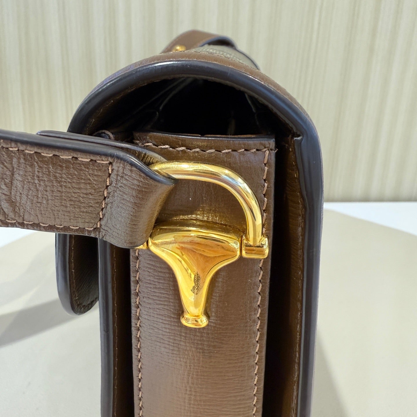 Gucci - Horsebit 1955 Medium Saddle Bag - Leather - Brown - (medium)