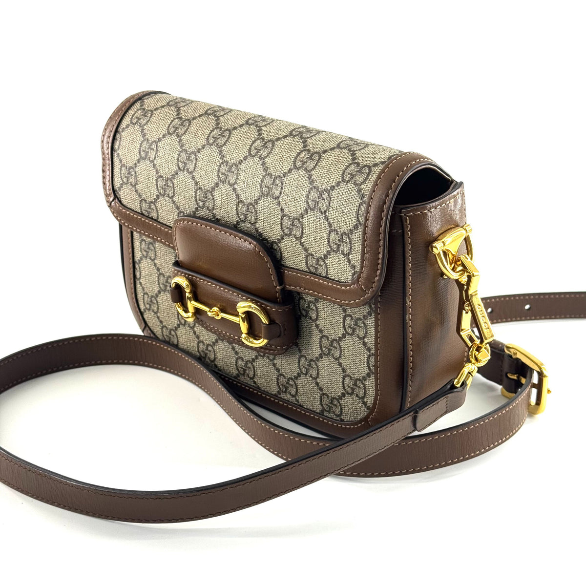 Gucci - Horsebit 1955 Mini Bag - Synthetic - Brown - (mini)