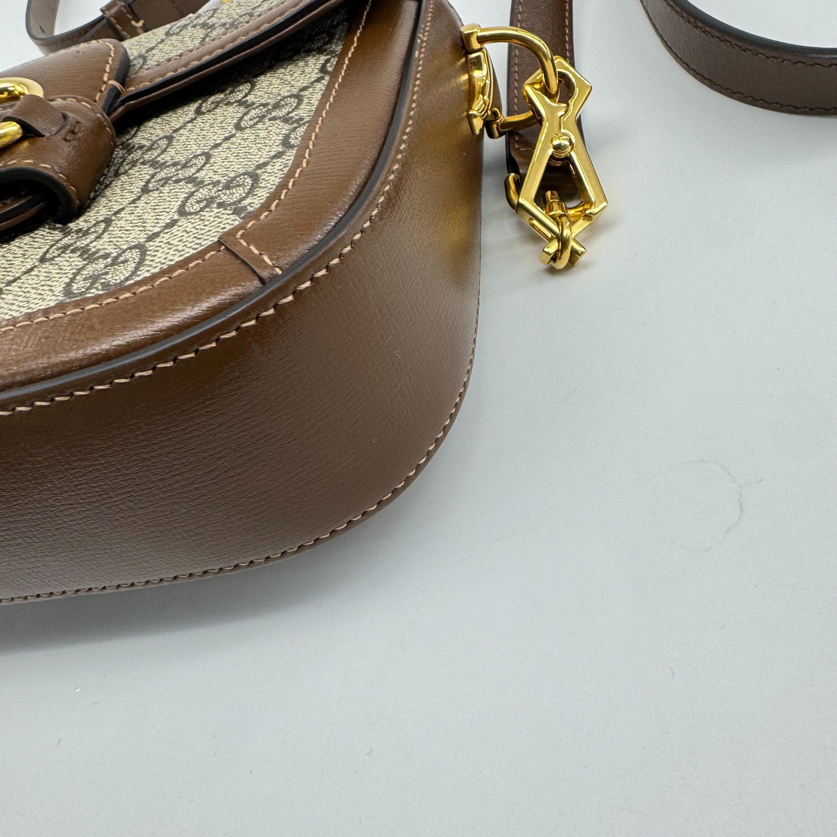 Gucci - Horsebit 1955 Mini Bag - Synthetic - Brown - (mini)