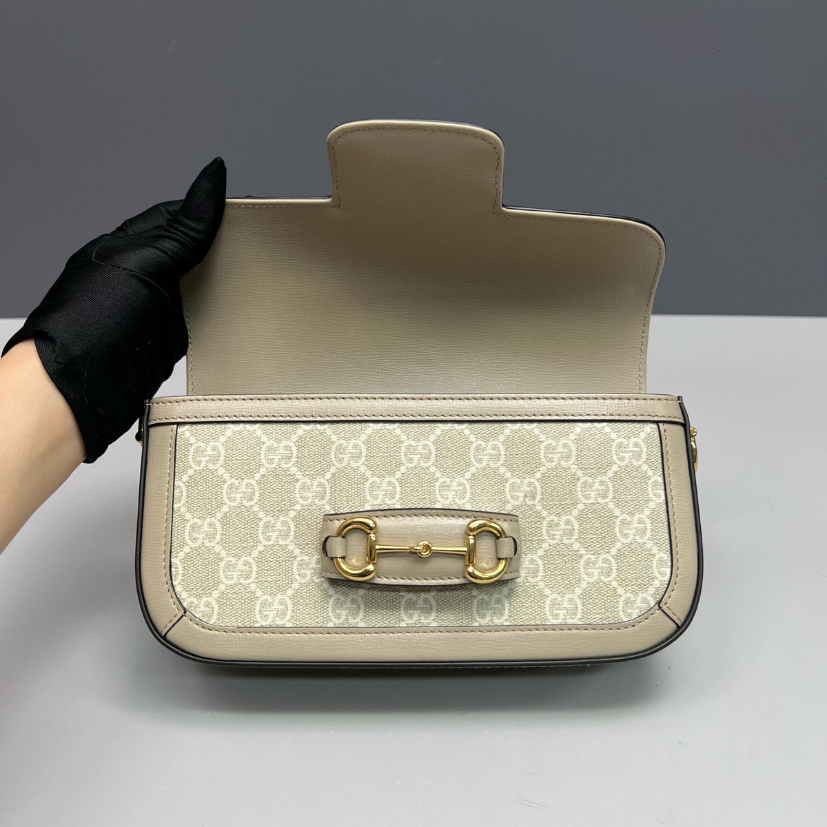 Gucci - Horsebit 1955 Mini - Cloth - Beige - (mini)
