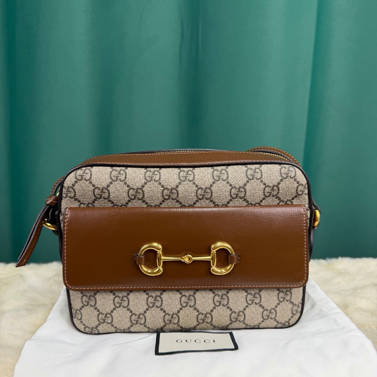 Gucci - Horsebit 1955 Small - Cloth - Brown - (small)