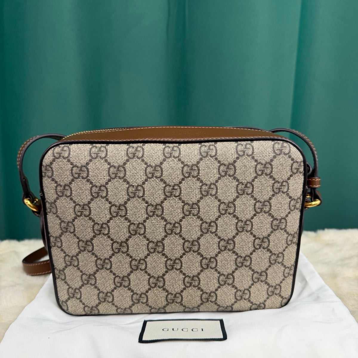 Gucci - Horsebit 1955 Small - Cloth - Brown - (small)