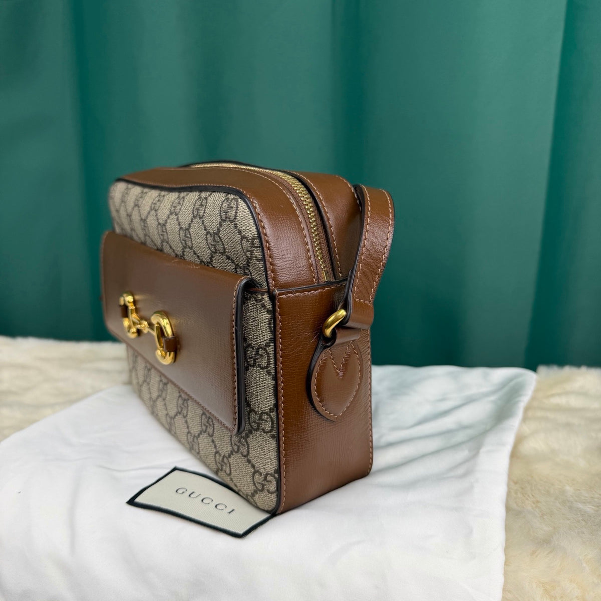 Gucci - Horsebit 1955 Small - Cloth - Brown - (small)