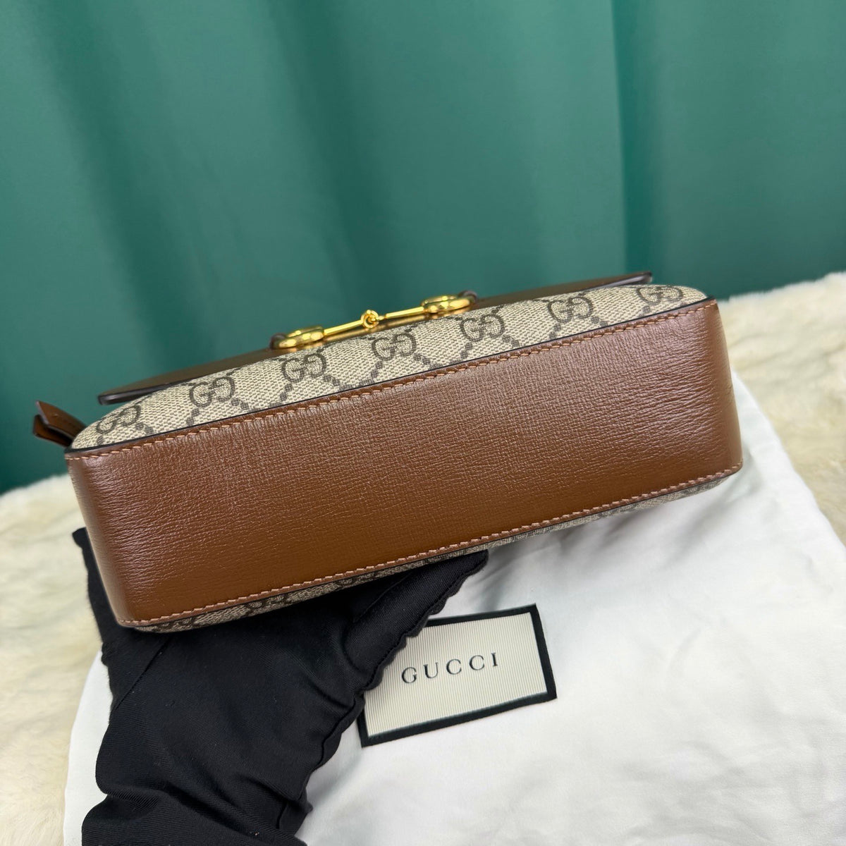 Gucci - Horsebit 1955 Small - Cloth - Brown - (small)
