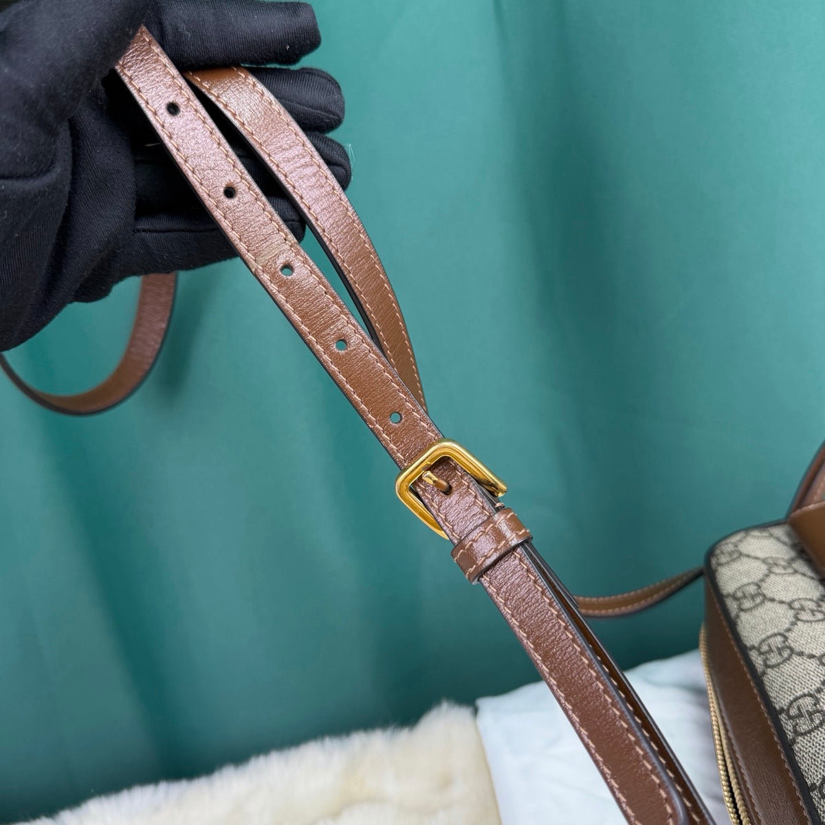 Gucci - Horsebit 1955 Small - Cloth - Brown - (small)
