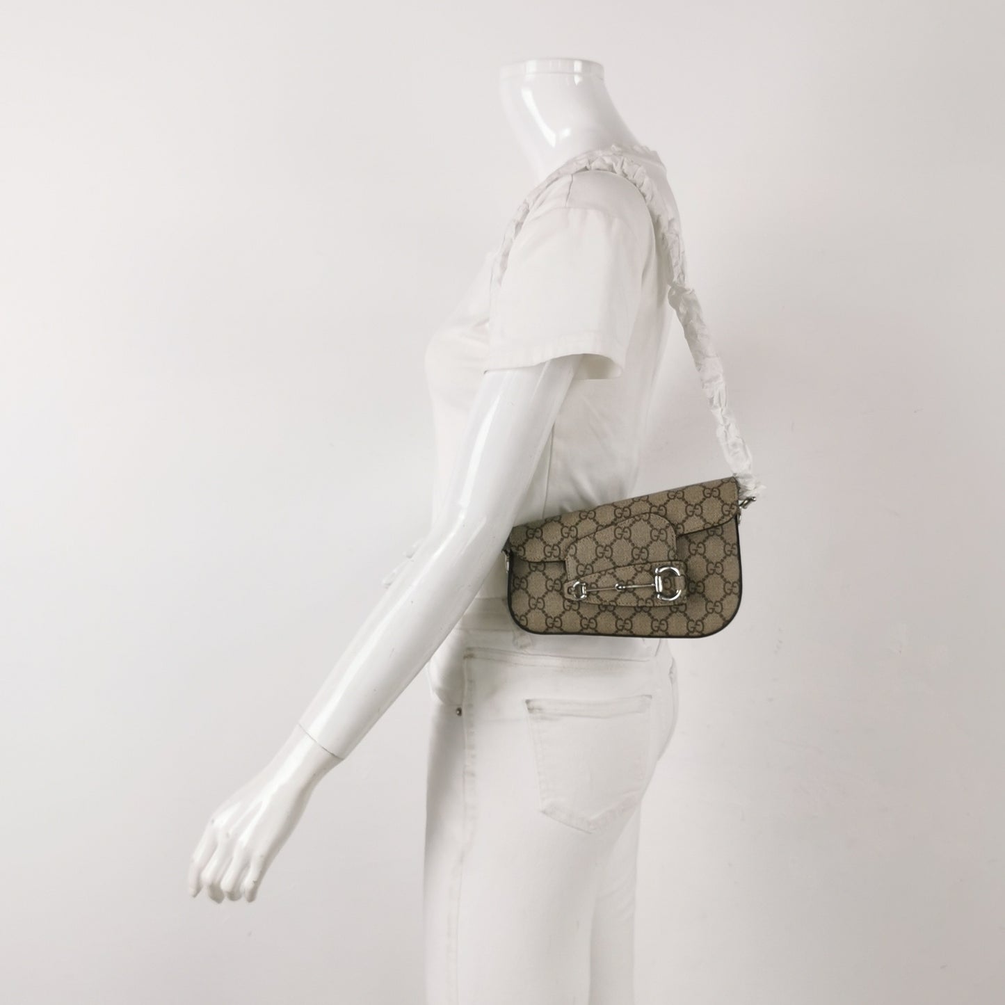 Gucci - Horsebit 1955 - Synthetic - Beige - (mini)