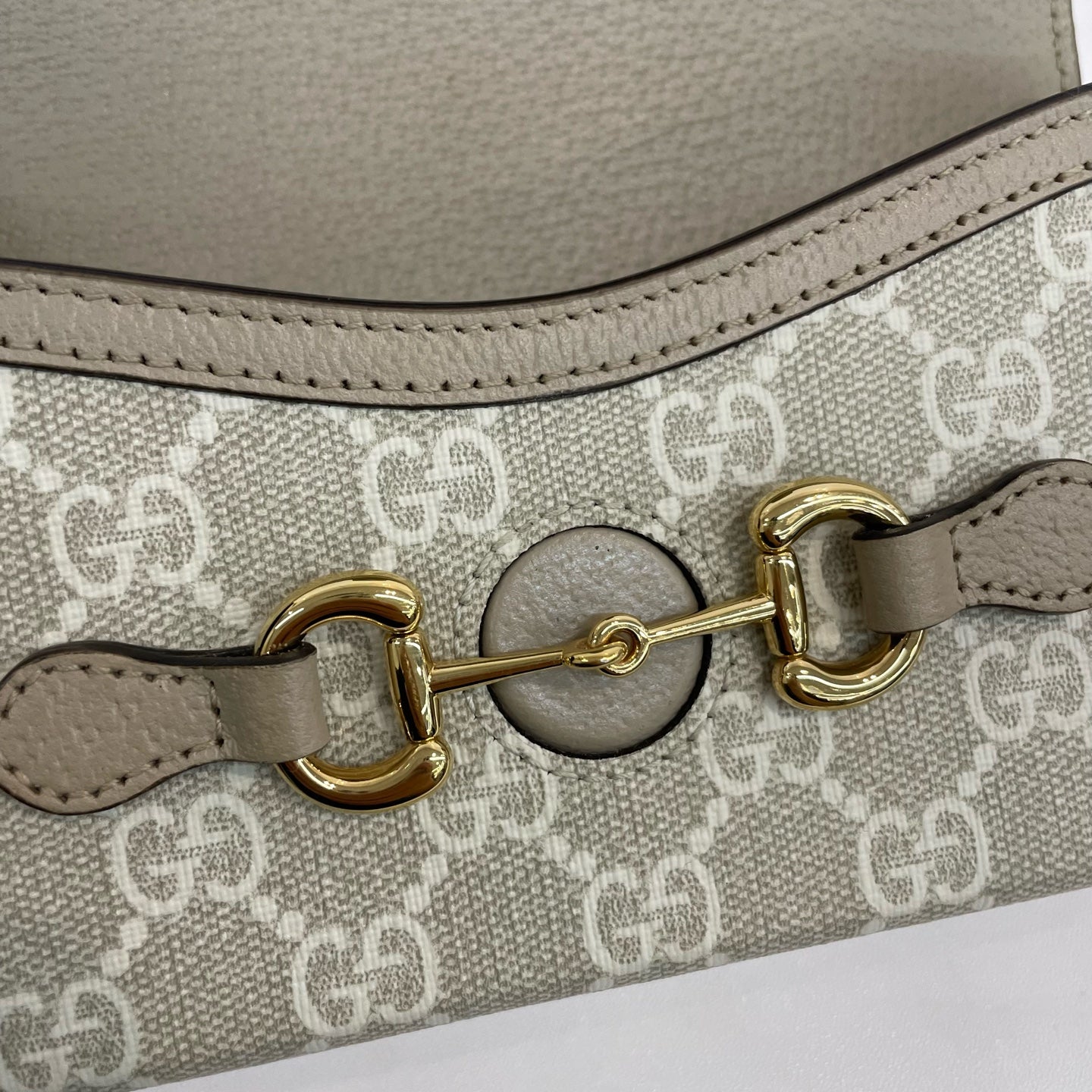 Gucci - Horsebit 1955 - Synthetic - Beige - (mini)