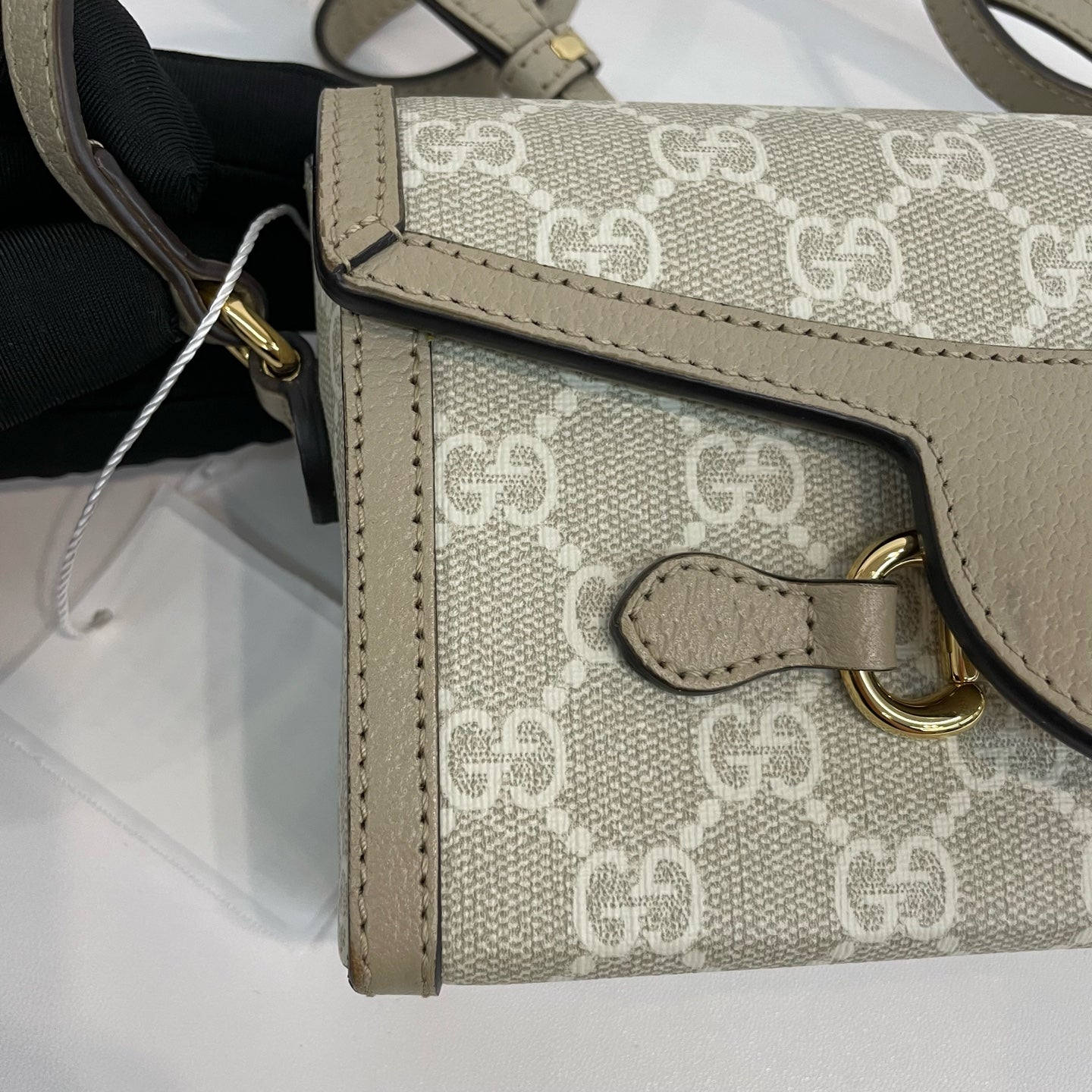 Gucci - Horsebit 1955 - Synthetic - Beige - (mini)