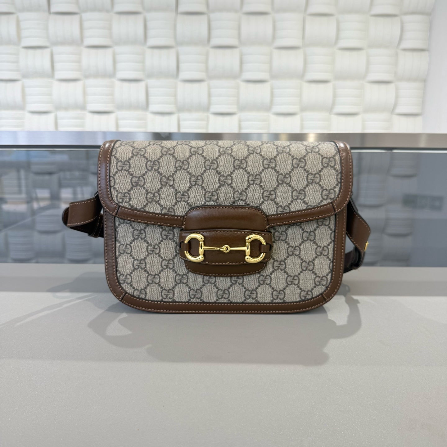 Gucci - Horsebit 1955 - Synthetic - Brown - (Medium)
