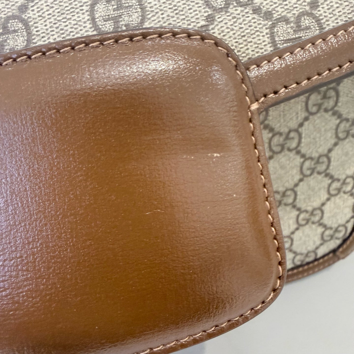 Gucci - Horsebit 1955 - Synthetic - Brown - (Medium)