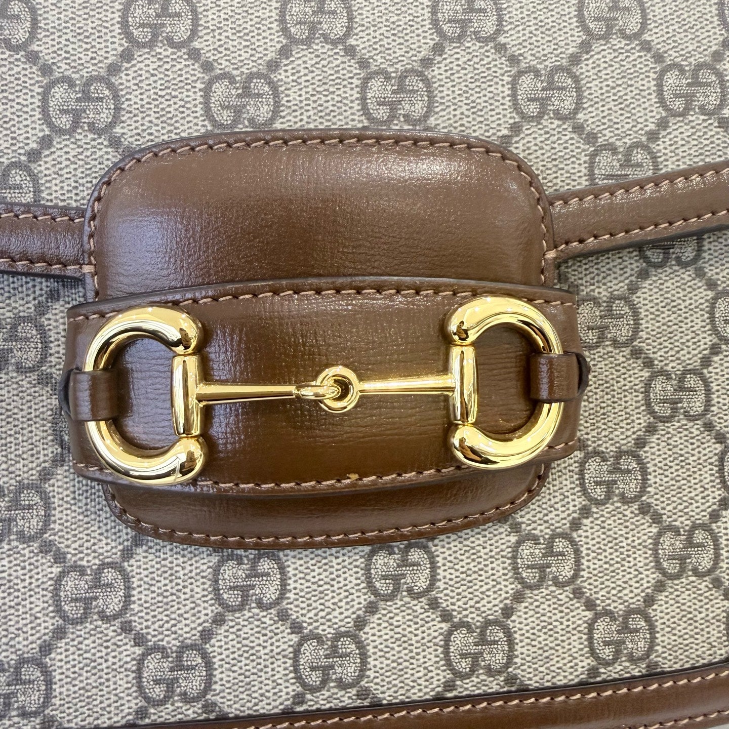 Gucci - Horsebit 1955 - Synthetic - Brown - (Medium)