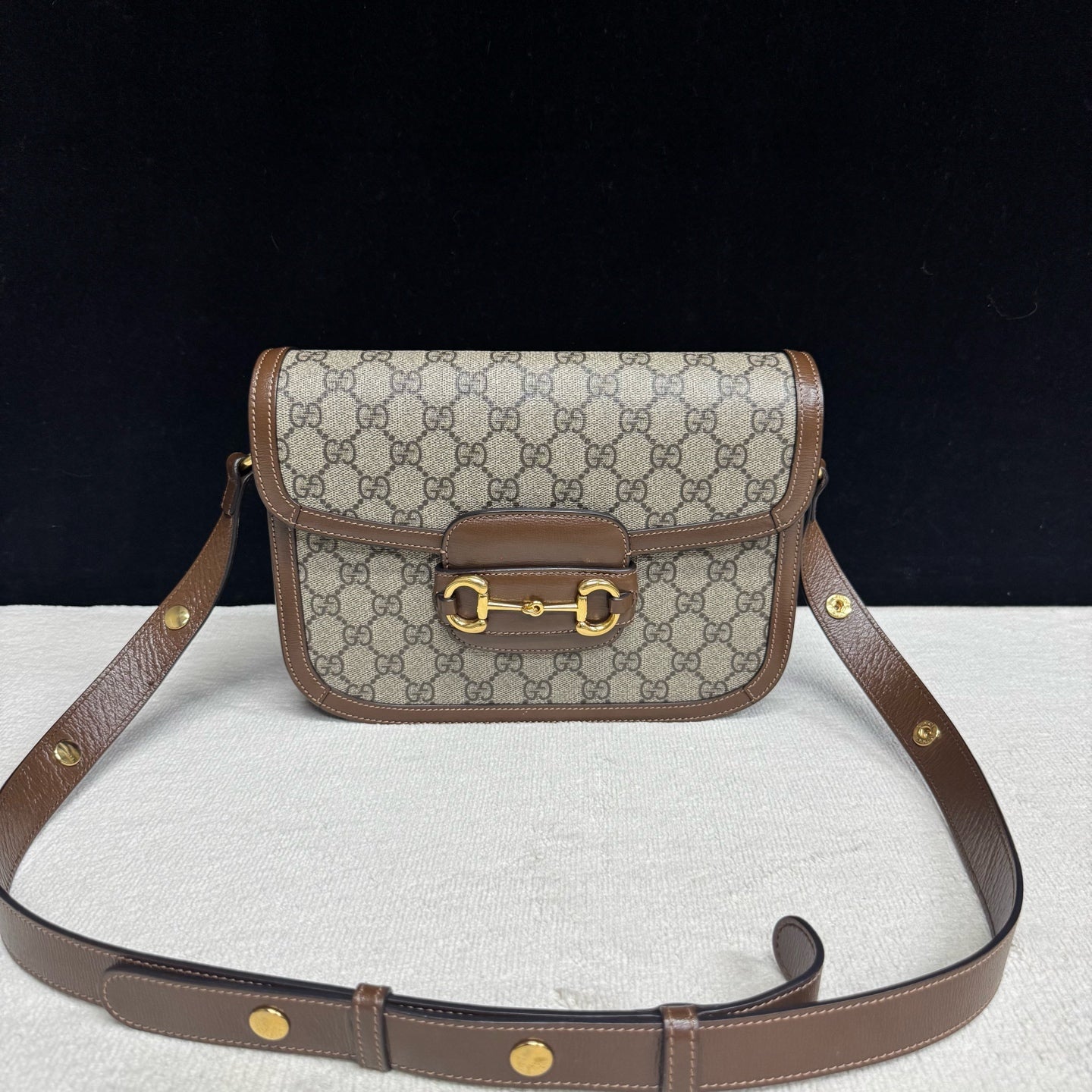 Gucci - Horsebit 1955 - Synthetic - Brown - (small)