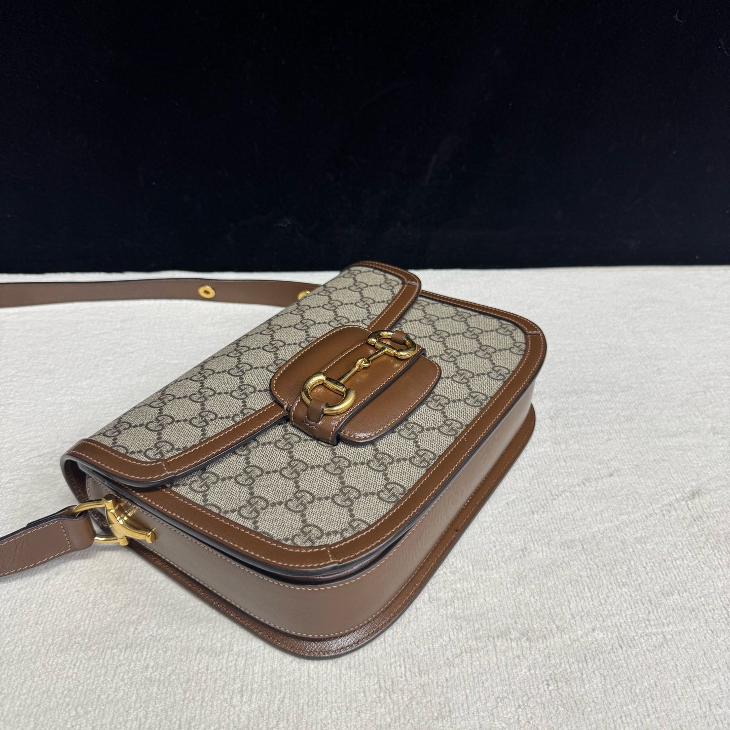 Gucci - Horsebit 1955 - Synthetic - Brown - (small)