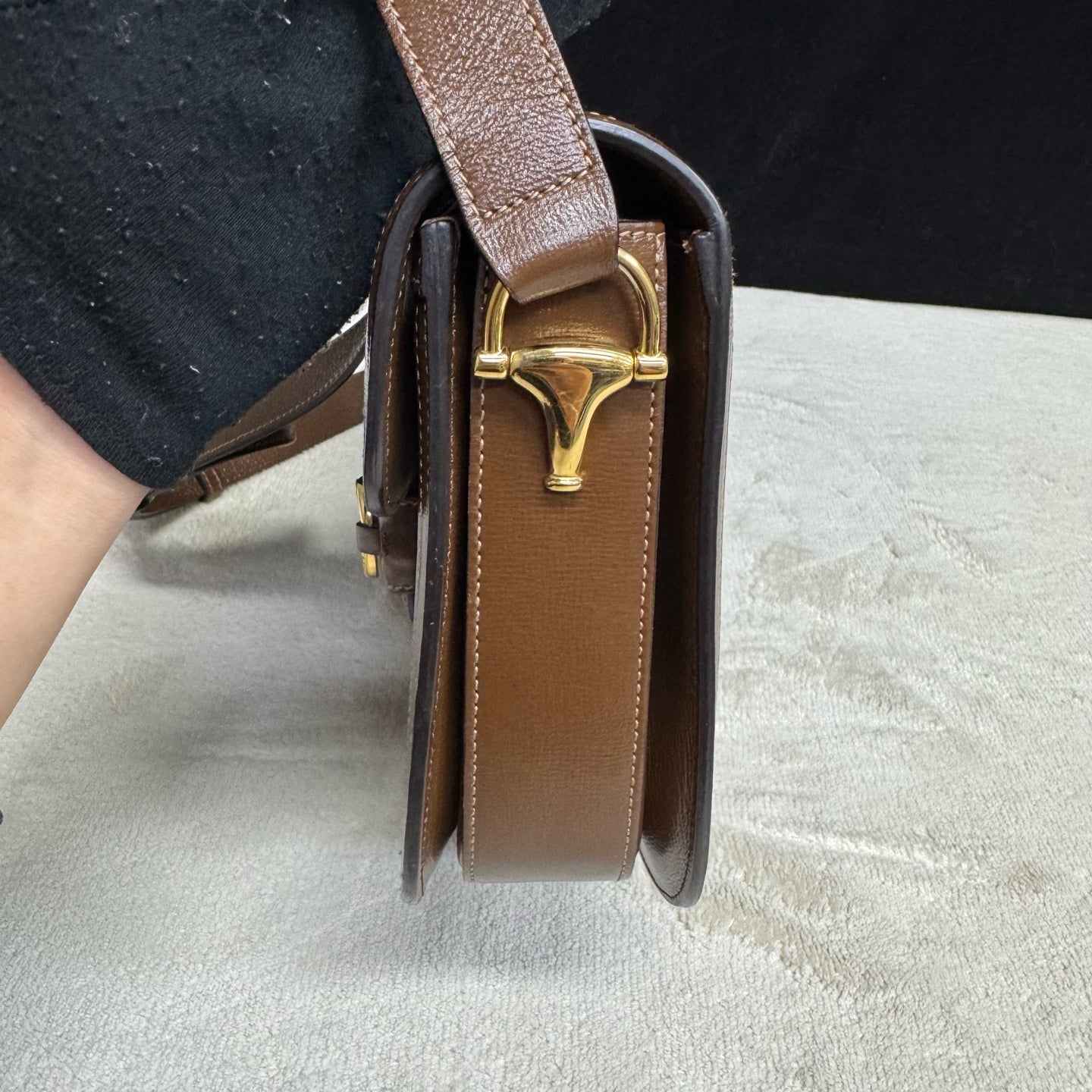 Gucci - Horsebit 1955 - Synthetic - Brown - (small)