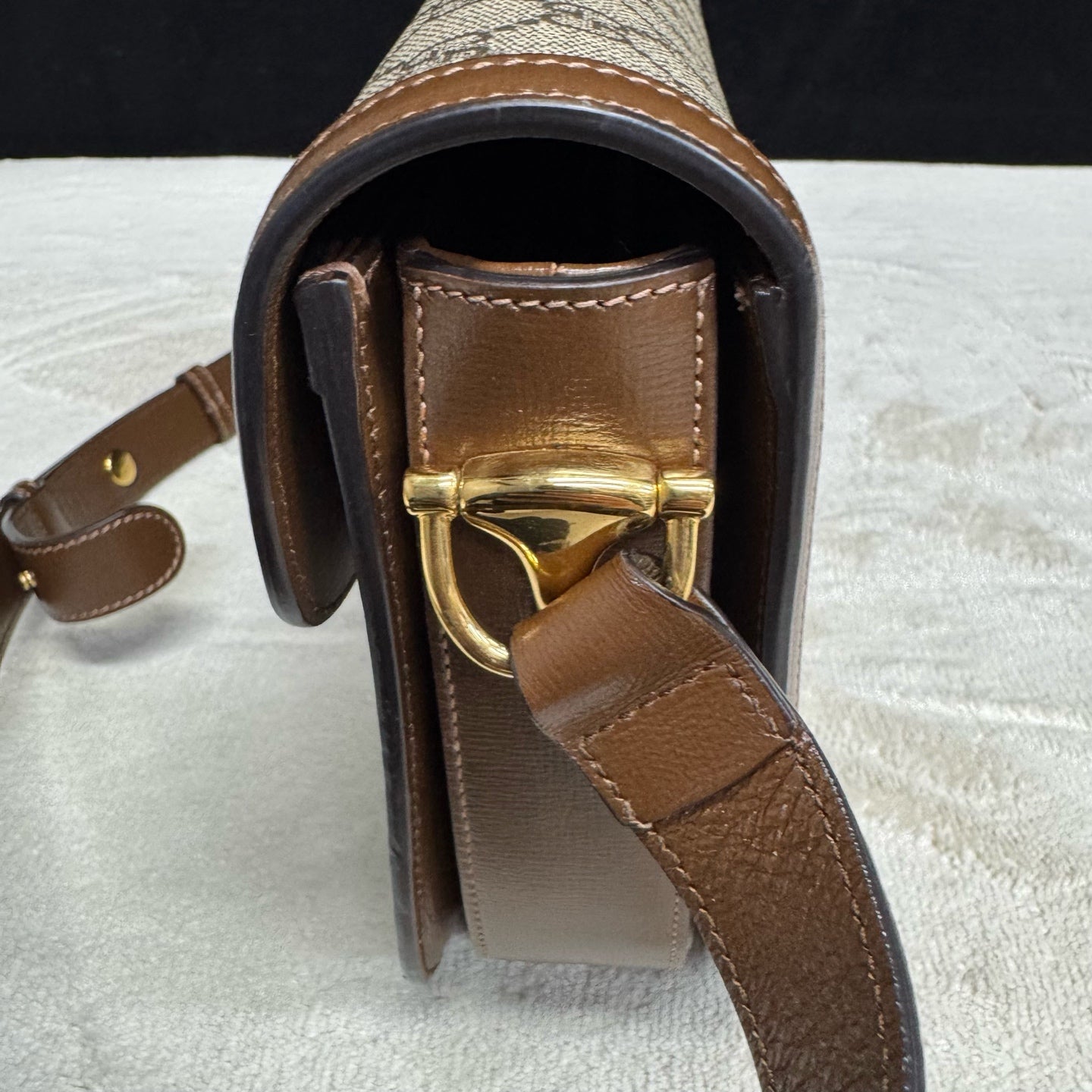 Gucci - Horsebit 1955 - Synthetic - Brown - (small)
