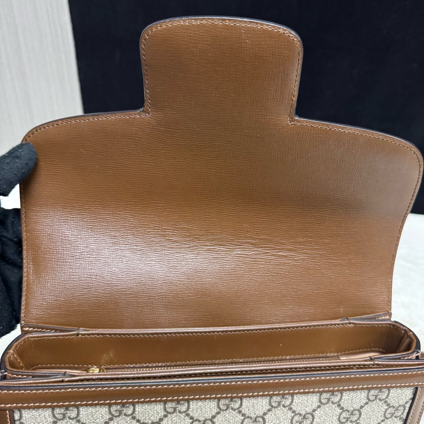Gucci - Horsebit 1955 - Synthetic - Brown - (small)