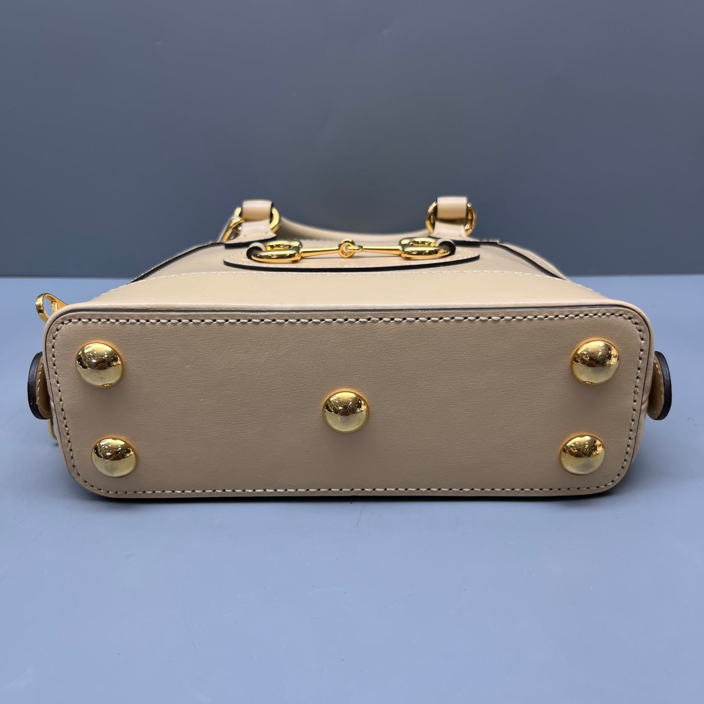 Gucci - Horsebit 1955 Top Handle Bag - Leather - Beige - (small)