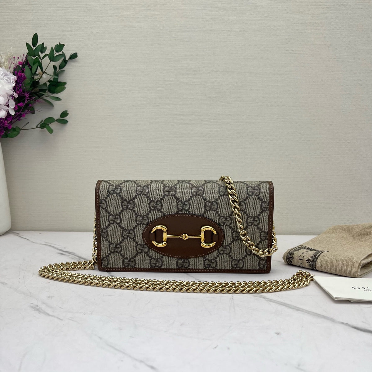 Gucci - Horsebit 1955 WOC - Cloth - Beige - (mini)
