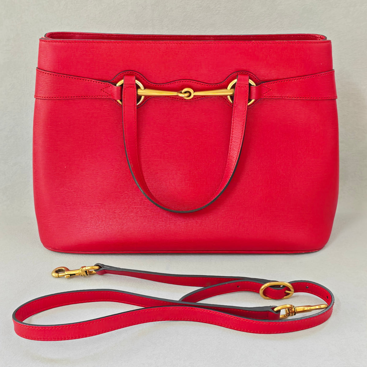 Gucci - Horsebit Large - Leather - Red - (large)