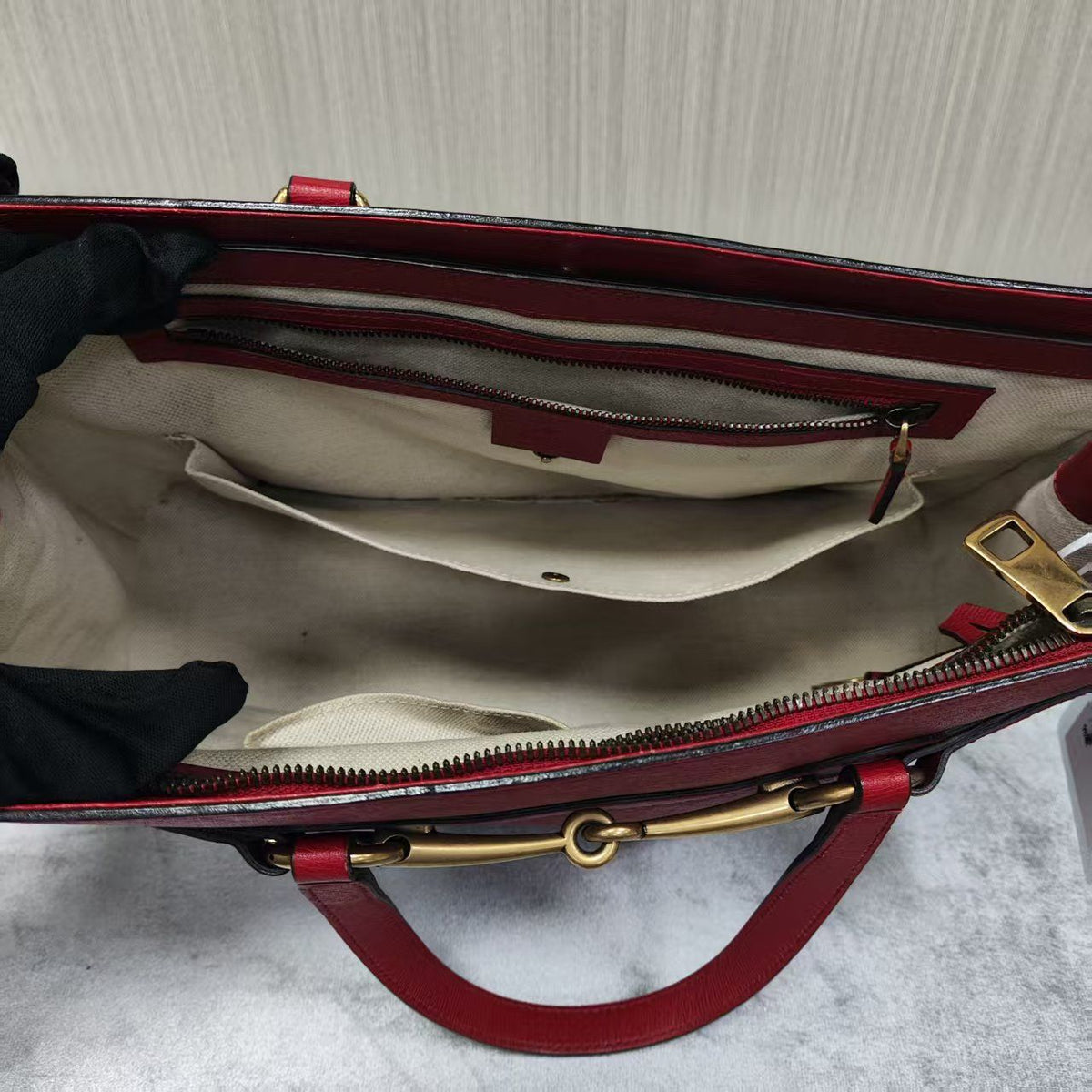 Gucci - Horsebit Large - Leather - Red - (large)
