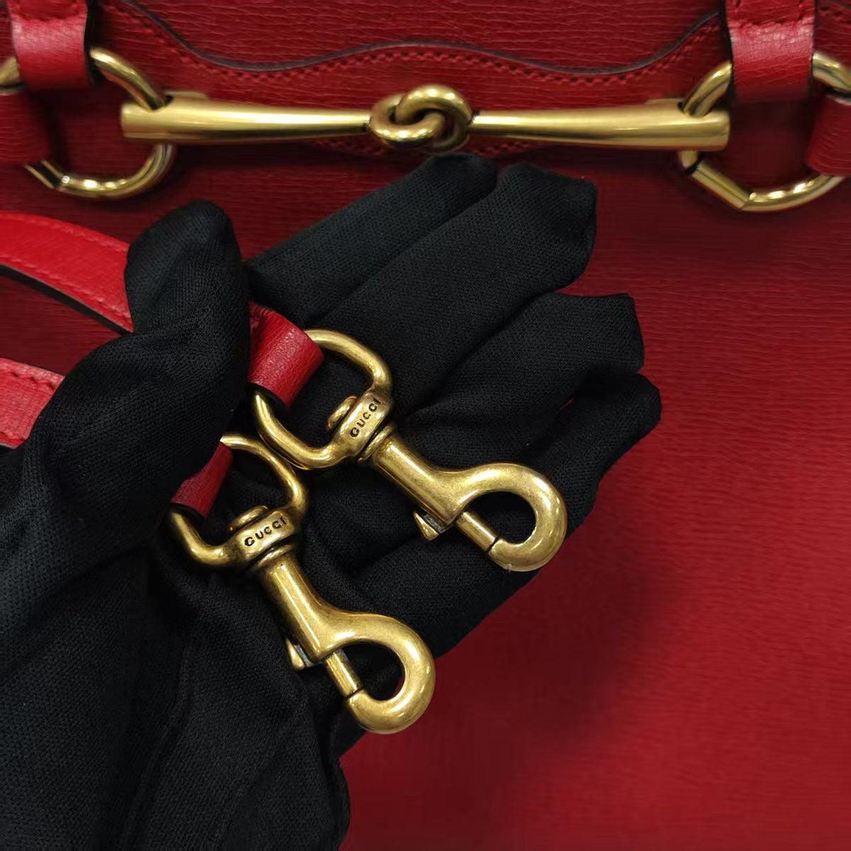 Gucci - Horsebit Large - Leather - Red - (large)