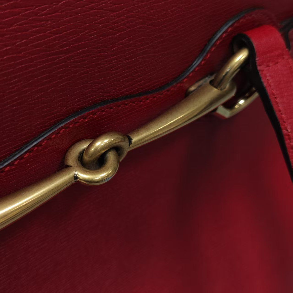 Gucci - Horsebit Large - Leather - Red - (large)