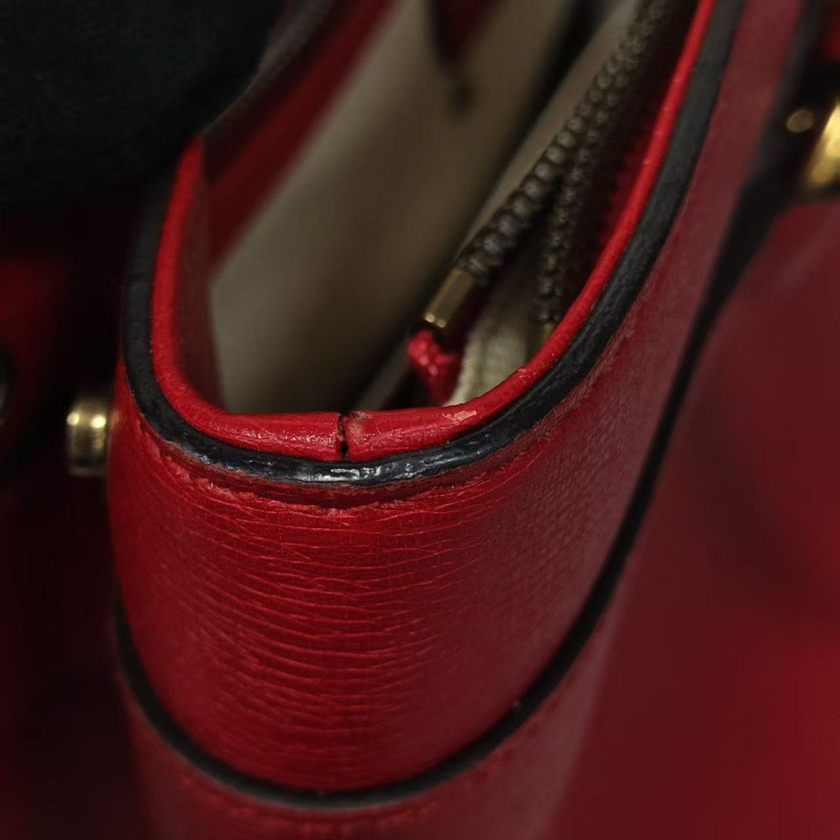 Gucci - Horsebit Large - Leather - Red - (large)