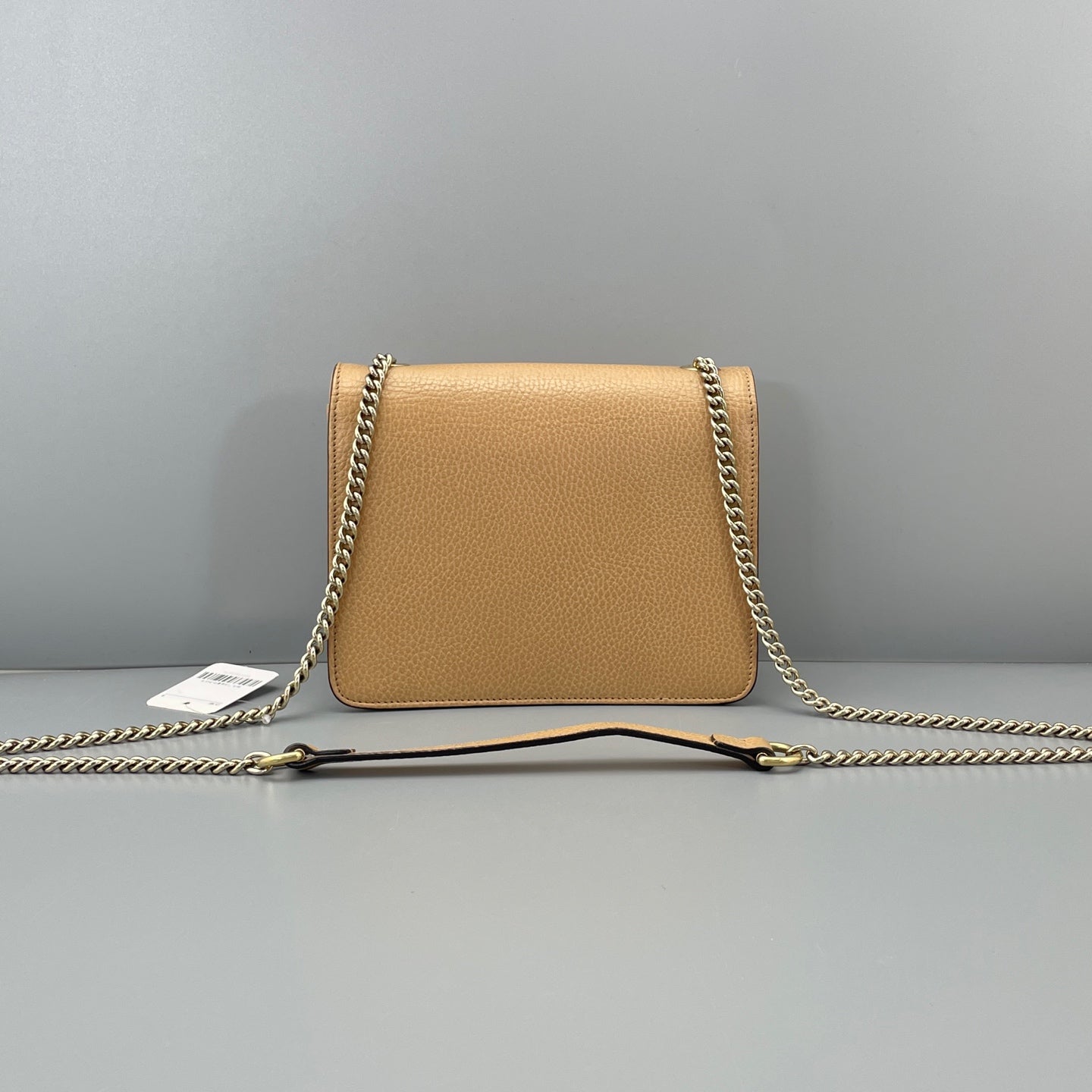 Gucci - Interlocking G Chain Flap Bag (Outlet Edition) - Leather - Beige - (Small)