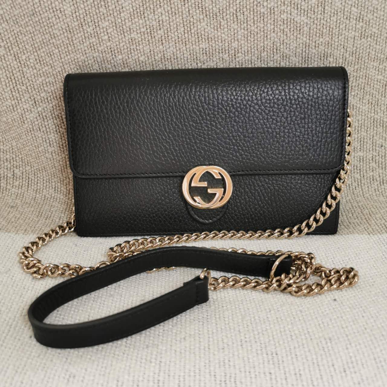 Gucci - Interlocking G - Leather - Black - (mini)