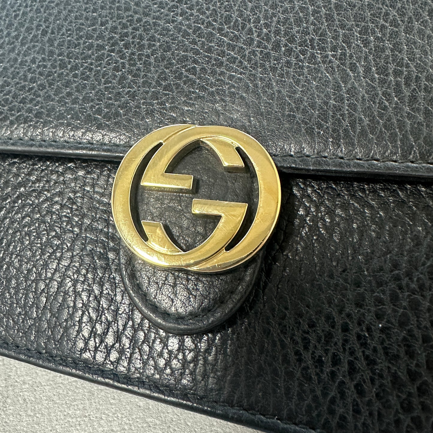 Gucci - Interlocking G - Leather - Black - (mini)