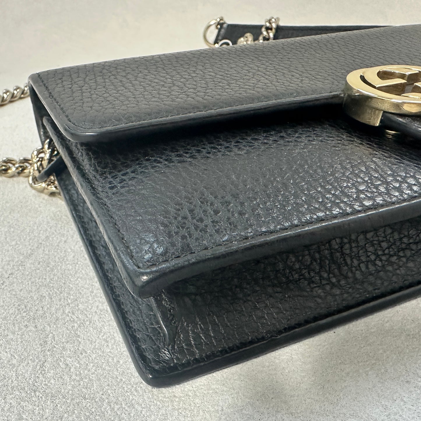 Gucci - Interlocking G - Leather - Black - (mini)