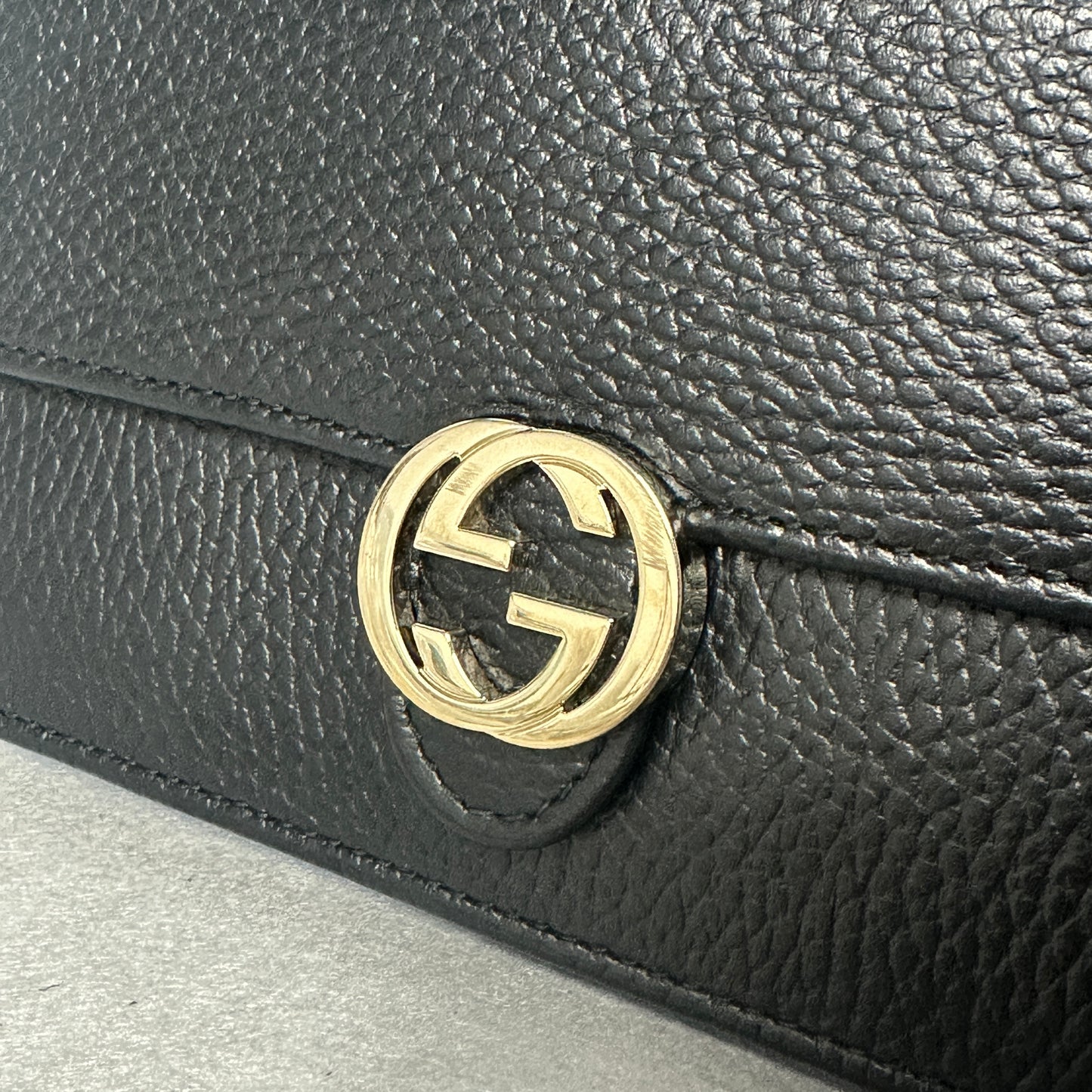 Gucci - Interlocking G - Leather - Black - (mini)