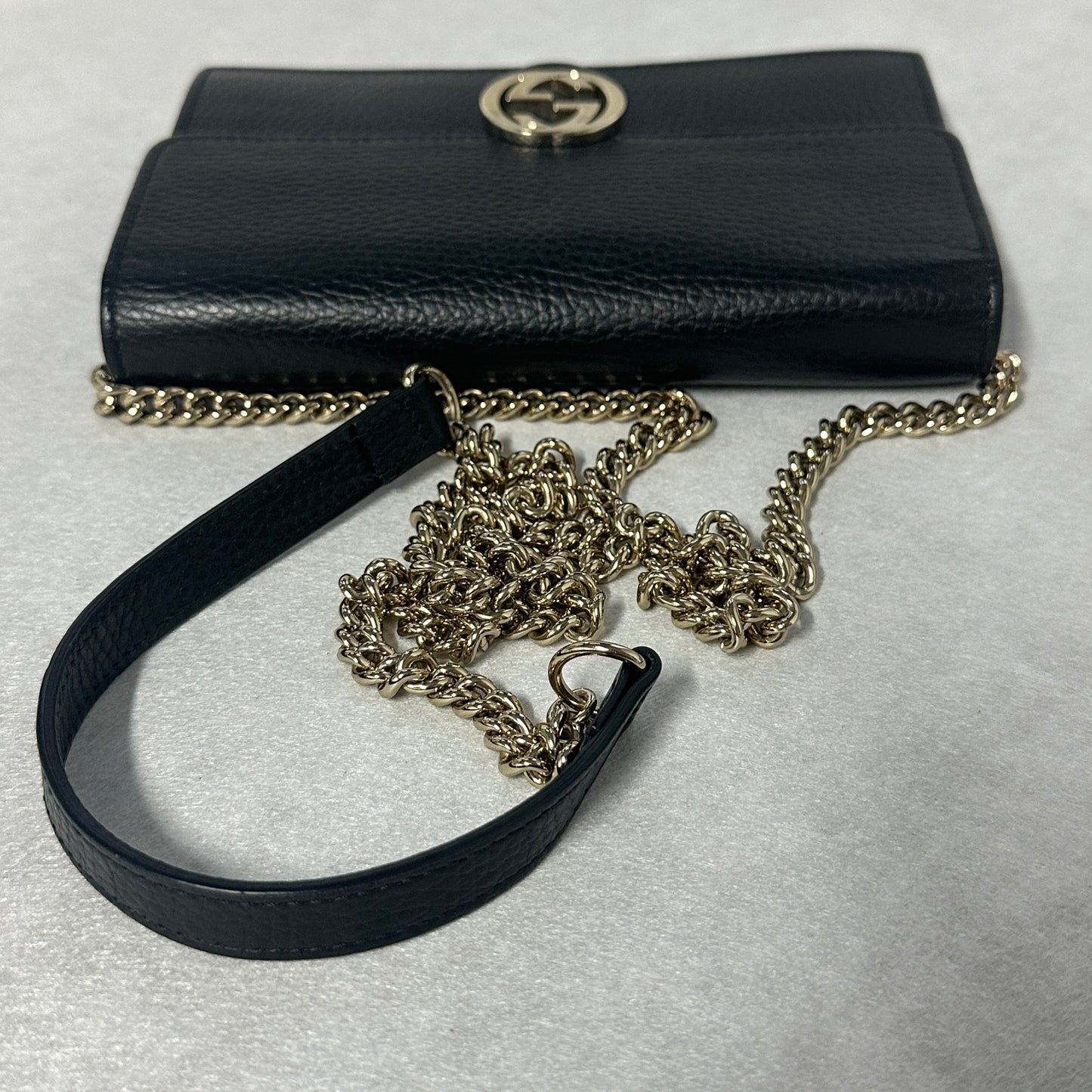 Gucci - Interlocking G - Leather - Black - (mini)