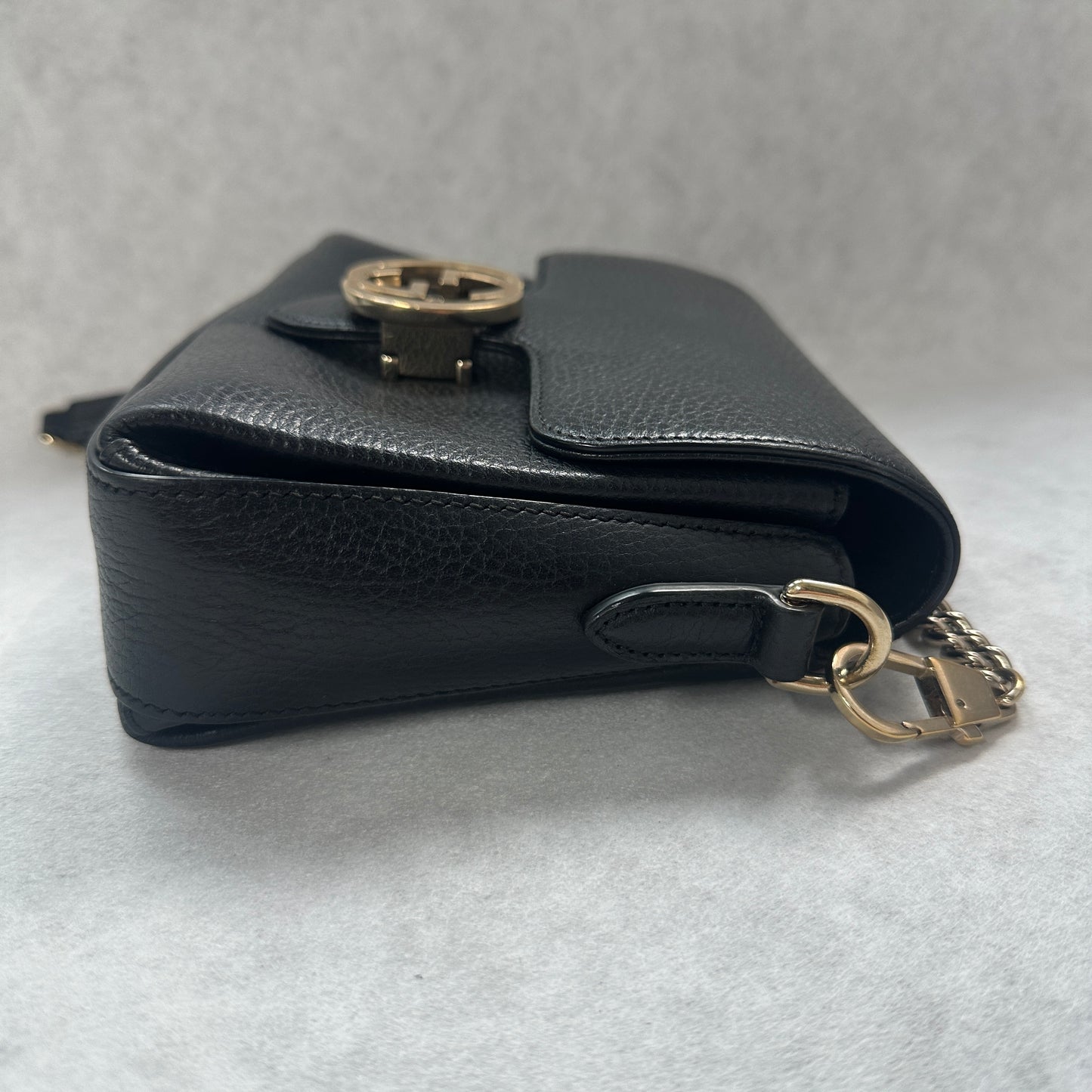 Gucci - Interlocking G - Leather - Black - (small)