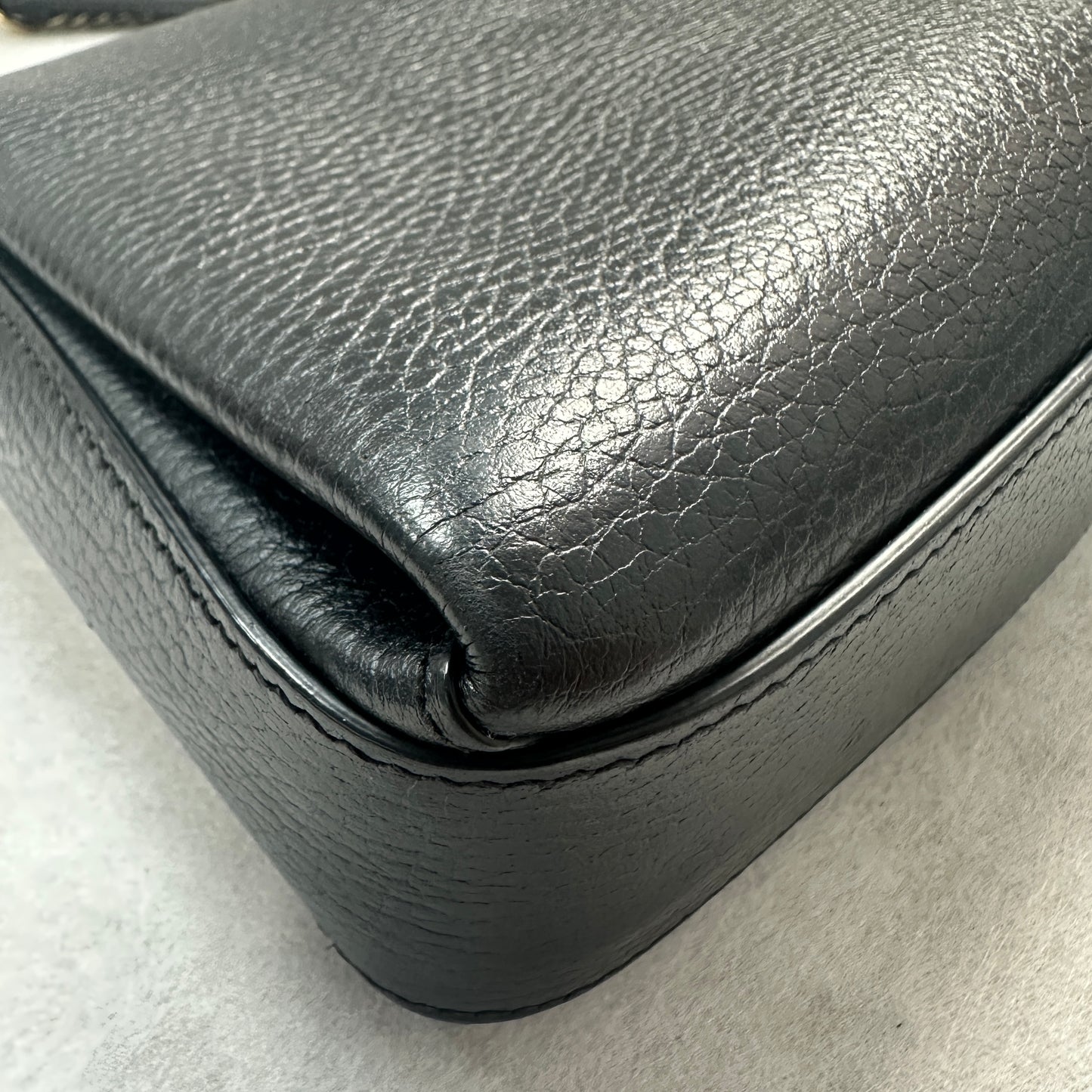 Gucci - Interlocking G - Leather - Black - (small)