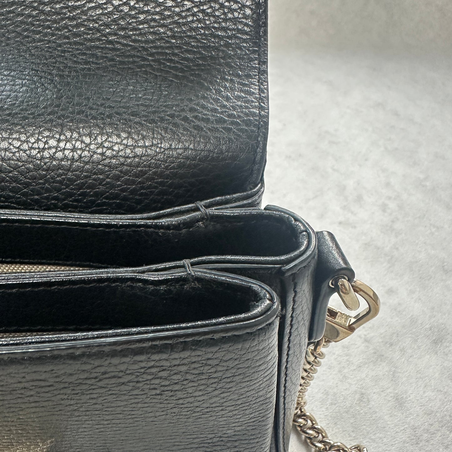 Gucci - Interlocking G - Leather - Black - (small)
