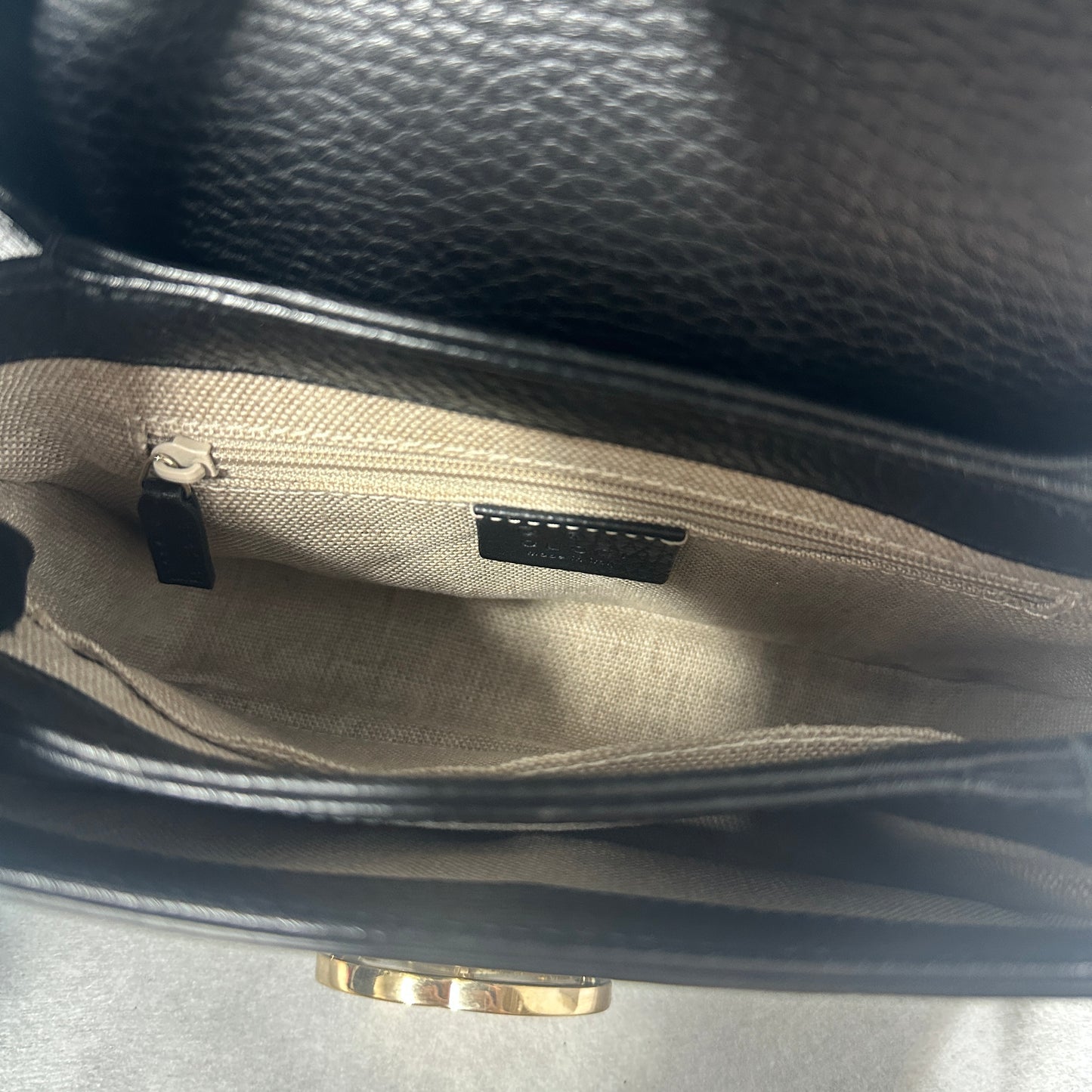 Gucci - Interlocking G - Leather - Black - (small)