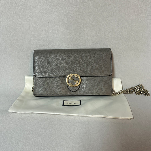 Gucci - Interlocking G - Leather - Grey - (mini)