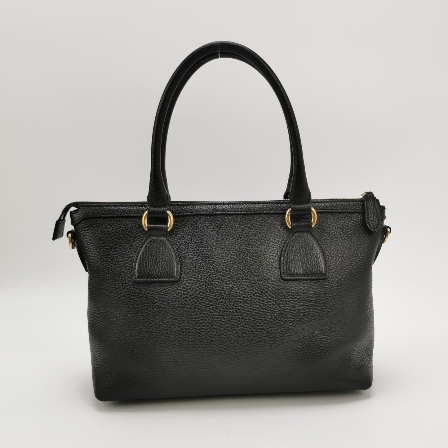 Gucci - Interlocking G Tote Bag - Grained leather - Black - (medium)