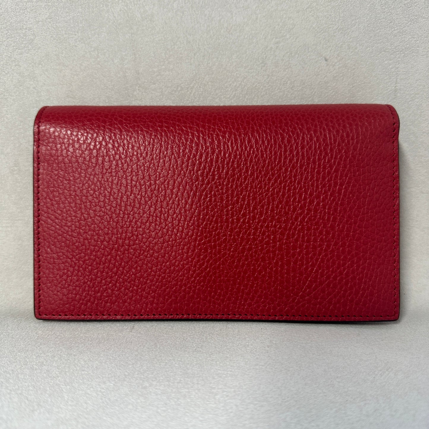 Gucci - Interlocking G Wallet on Chain - Leather - Red - (mini)