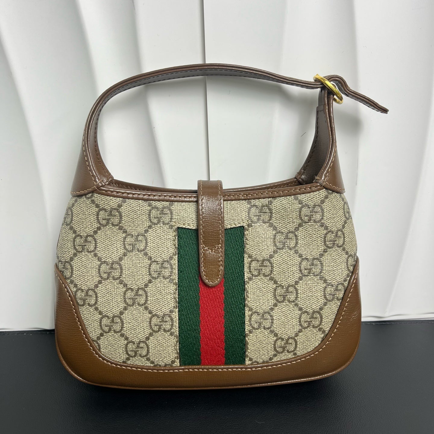 Gucci Jackie 1961 Coated canvas, Leather Brown - view 1